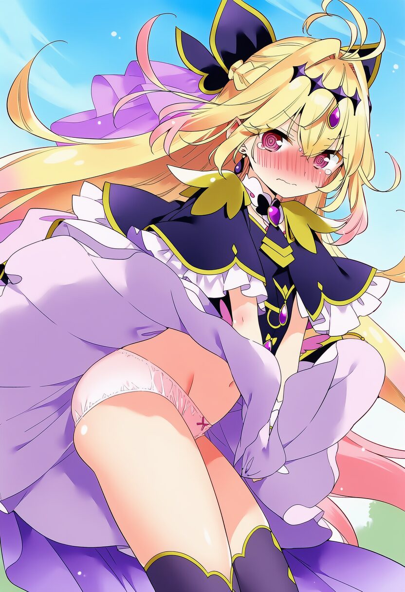 キュアアルカナ・シャドウちゃんの風パンチラ二次エロ画像