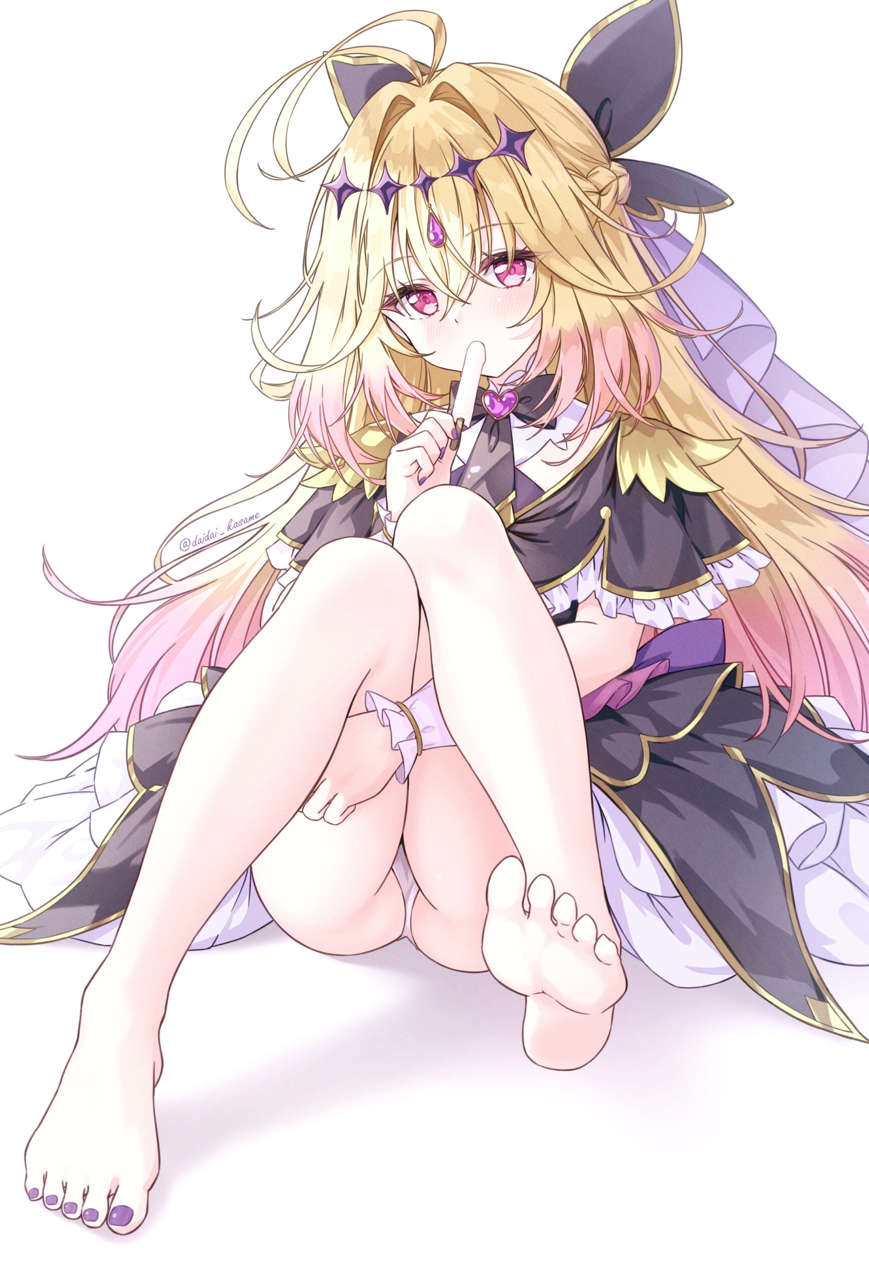 キュアアルカナ・シャドウのかわいい座りパンチラの二次画像！
