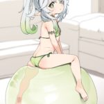 原神のナヒーダちゃんがIVによくあるバランスボールで楽しんでいるだけの二次画像