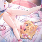 可愛い金髪オッドアイ猫耳美少女の拘束されてあられもない丸見え二次画像