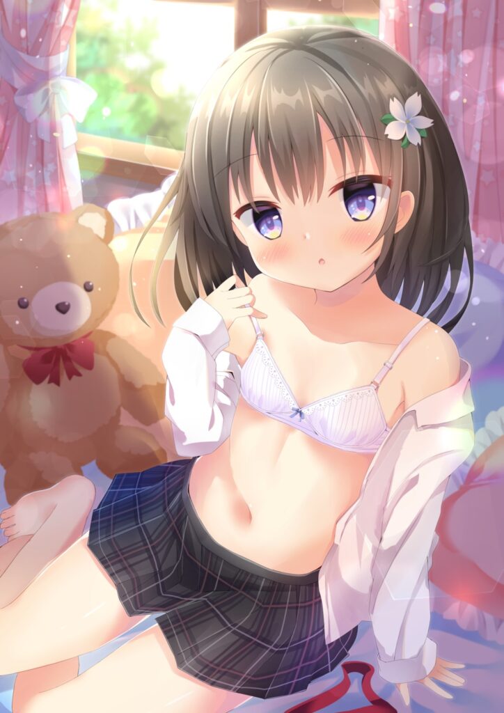 オリジナルな可愛い美少女のブラ見え二次エロ画像