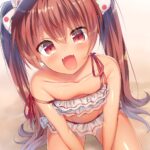 艦隊これくしょんの健康的で可愛いリベッチオちゃんの水着姿の二次画像