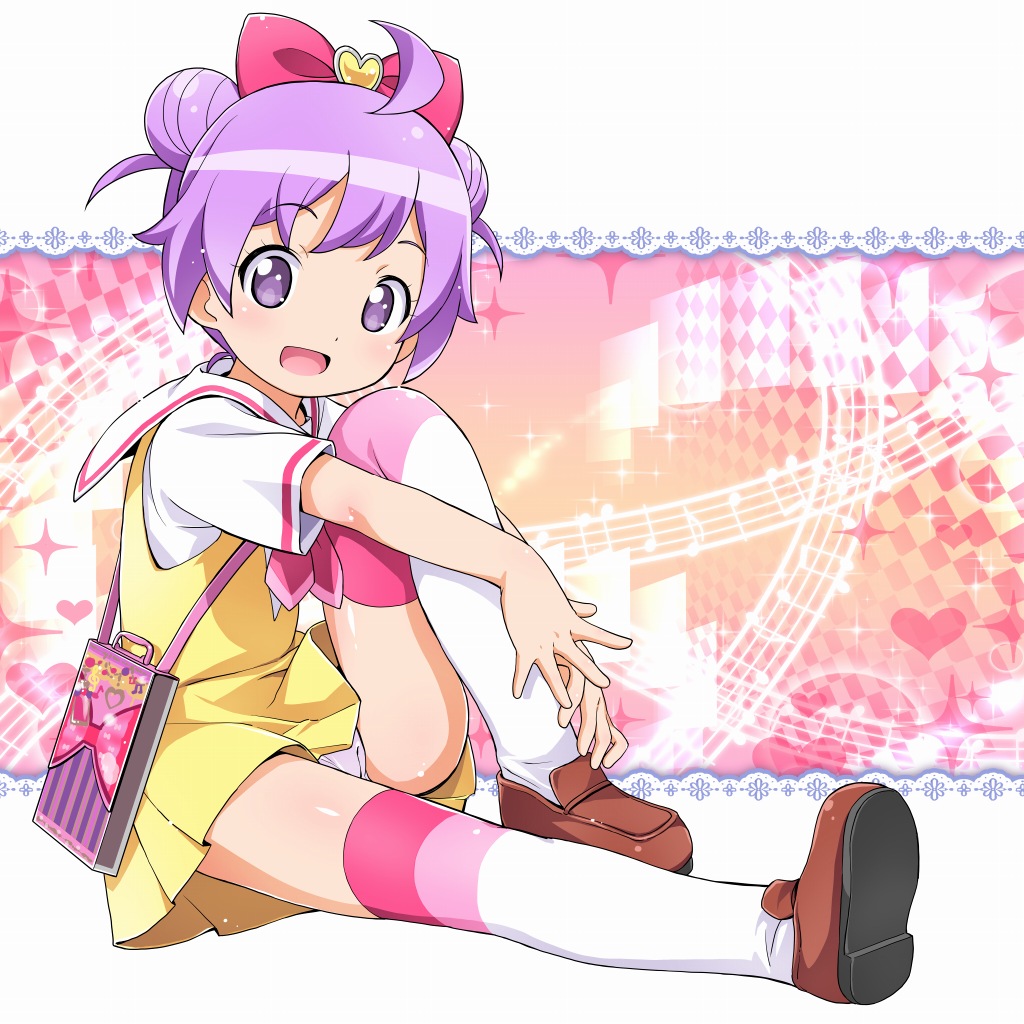 プリパラシリーズの真中らぁらちゃんの座りパンチラ二次画像!