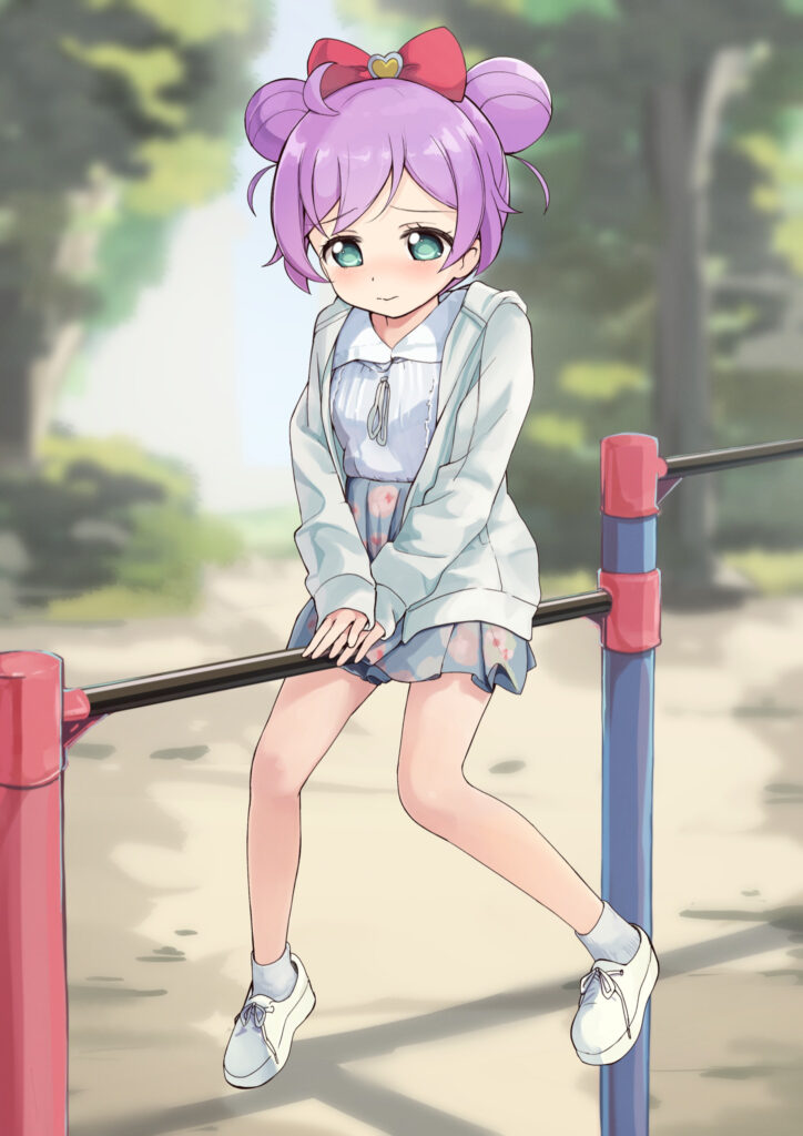 プリパラの真中らぁらちゃんが鉄棒で元気に遊んでるだけの二次画像