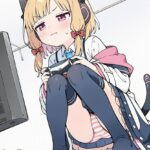 ブルアカの才羽モモイちゃんがゲームに夢中でパンチラしている二次画像
