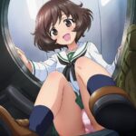 ガルパンの秋山優花里ちゃんのパンチラがまぶしい二次画像